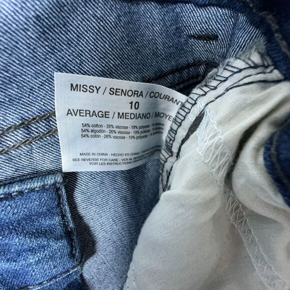 Code Bleu Chelsea Classic Straight Leg Jeans Women's Size 10 Medium Wash Blue - Picture 9 of 16